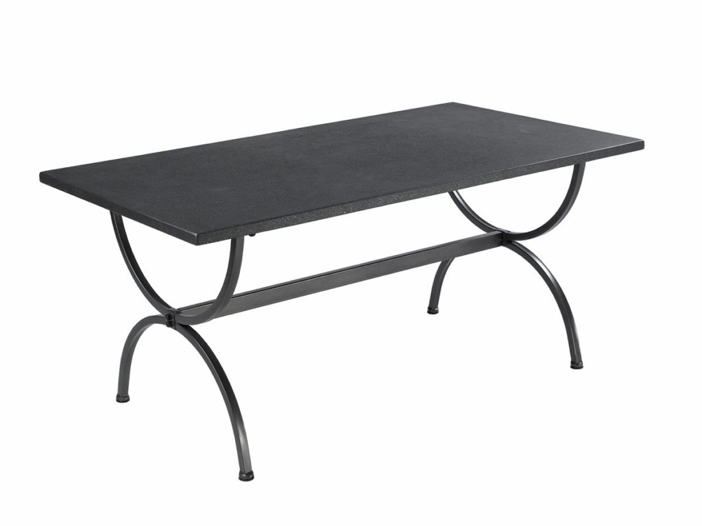 Tisch Schmiedeeisen graphite 90 x 160 cm