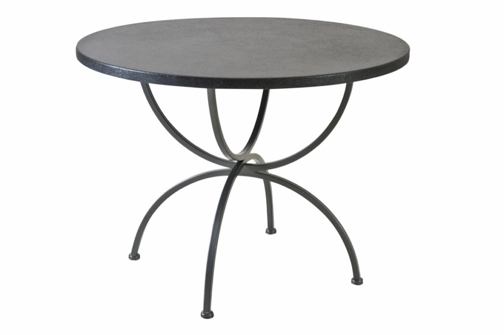 Tisch Schmiedeeisen graphite rund 100 cm